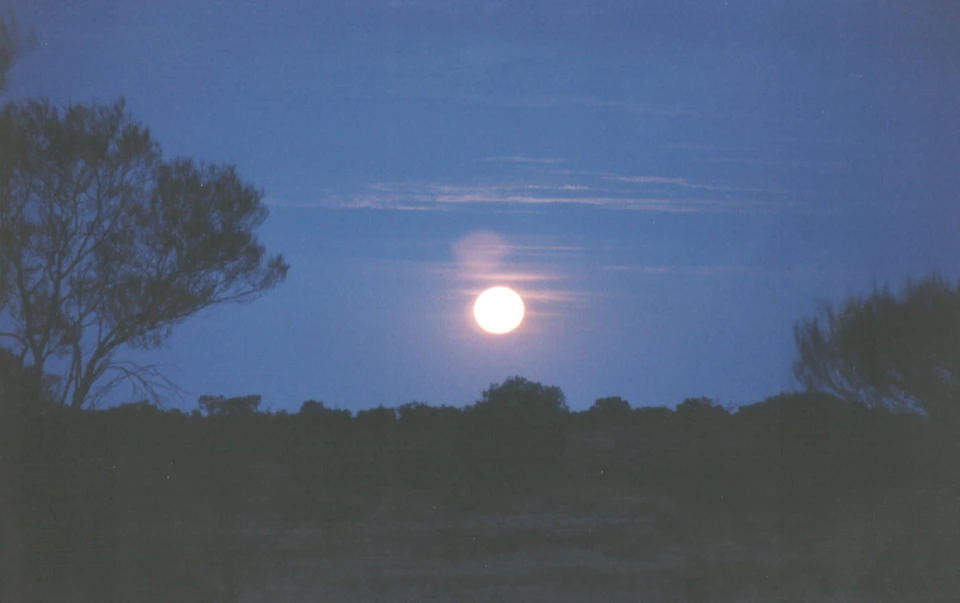 Australien 1998 - 22-monduntergang