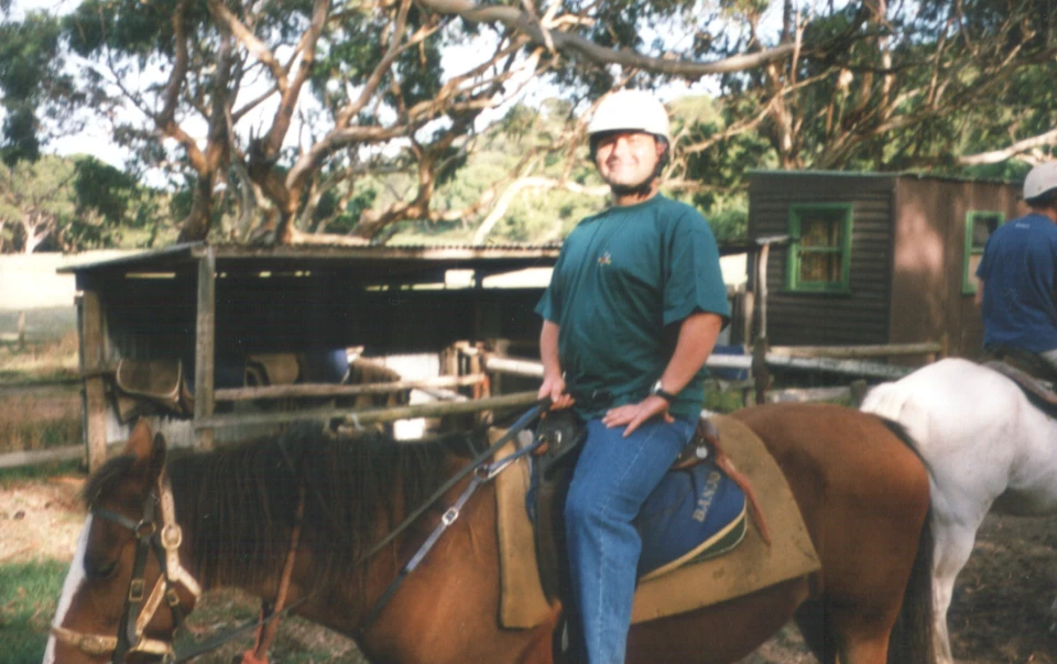 Australien 1998 - 05-erster-reitversuch