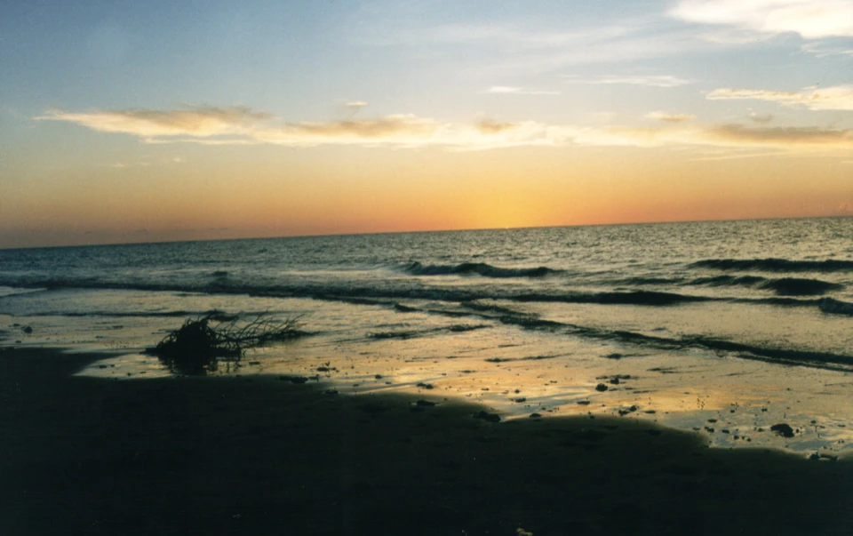 Australien 1998 - 98-darwin-beach-abendrot
